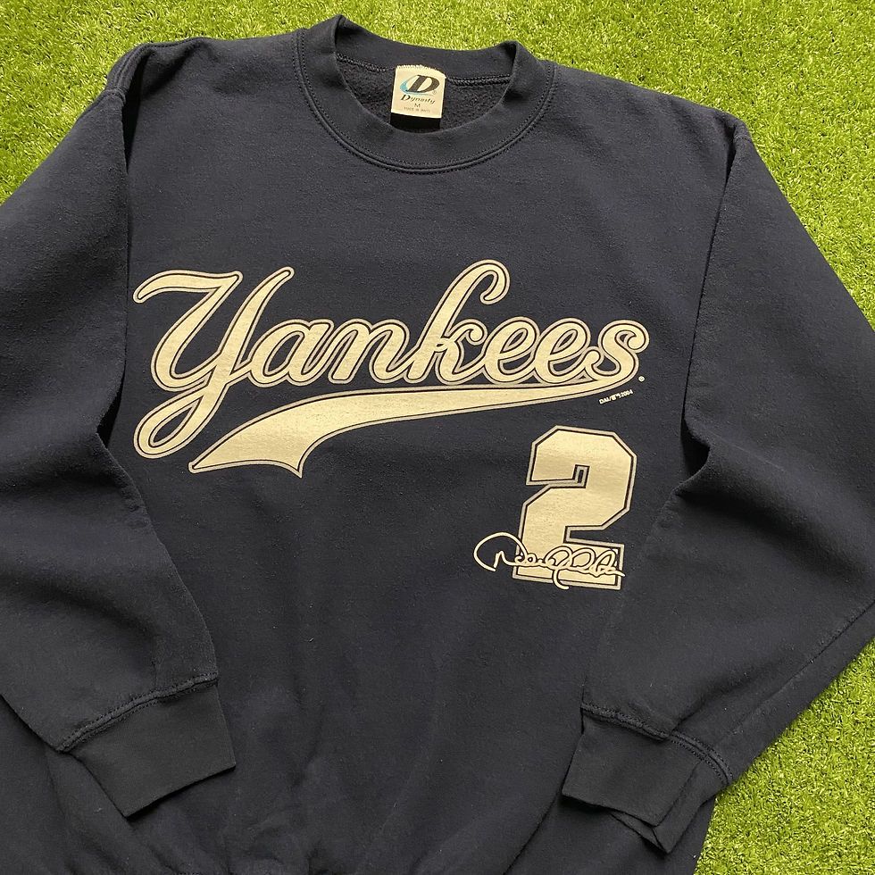 Thumbnail: VINTAGE 2004 NEW YORK YANKEES DEREK JETER CREWNECK