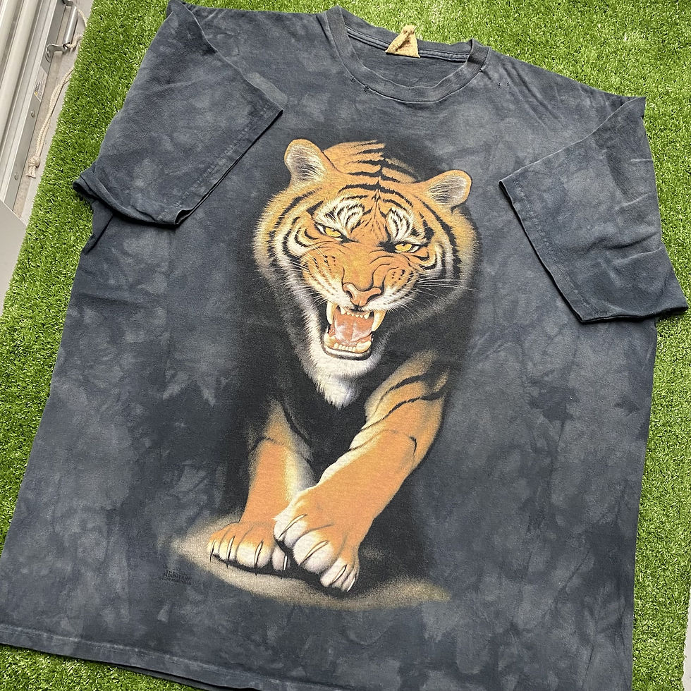 Thumbnail: VINTAGE 1998 THE MOUNTAIN TIGER TIE-DYE TEE