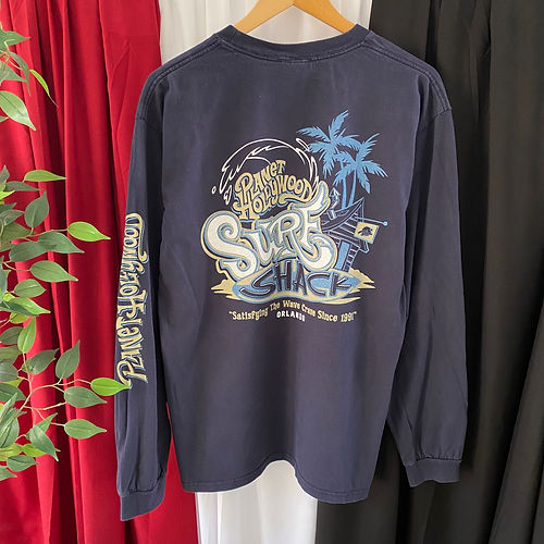 VINTAGE 1998 PLANET HOLLYWOOD SURF SHACK LONG SLEEVE TEE