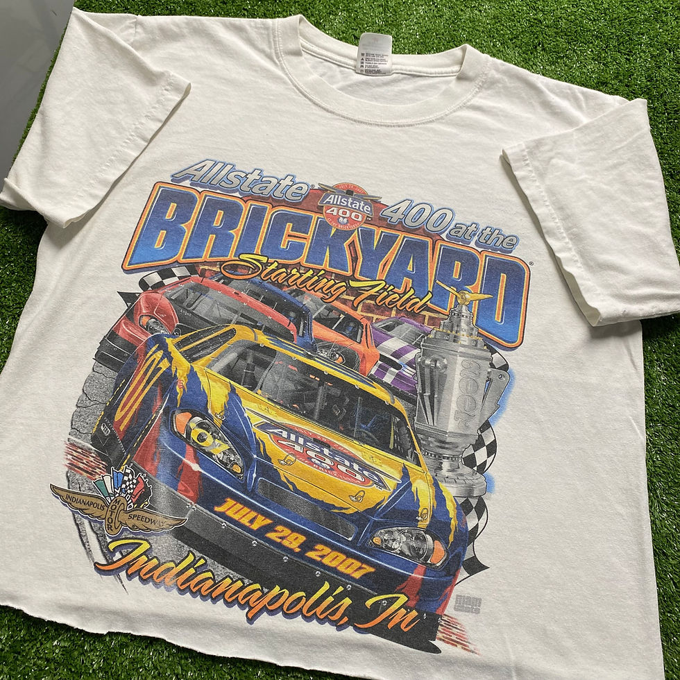 Thumbnail: VINTAGE 2007 BRICKYARD 400 CROPPED RACING TEE