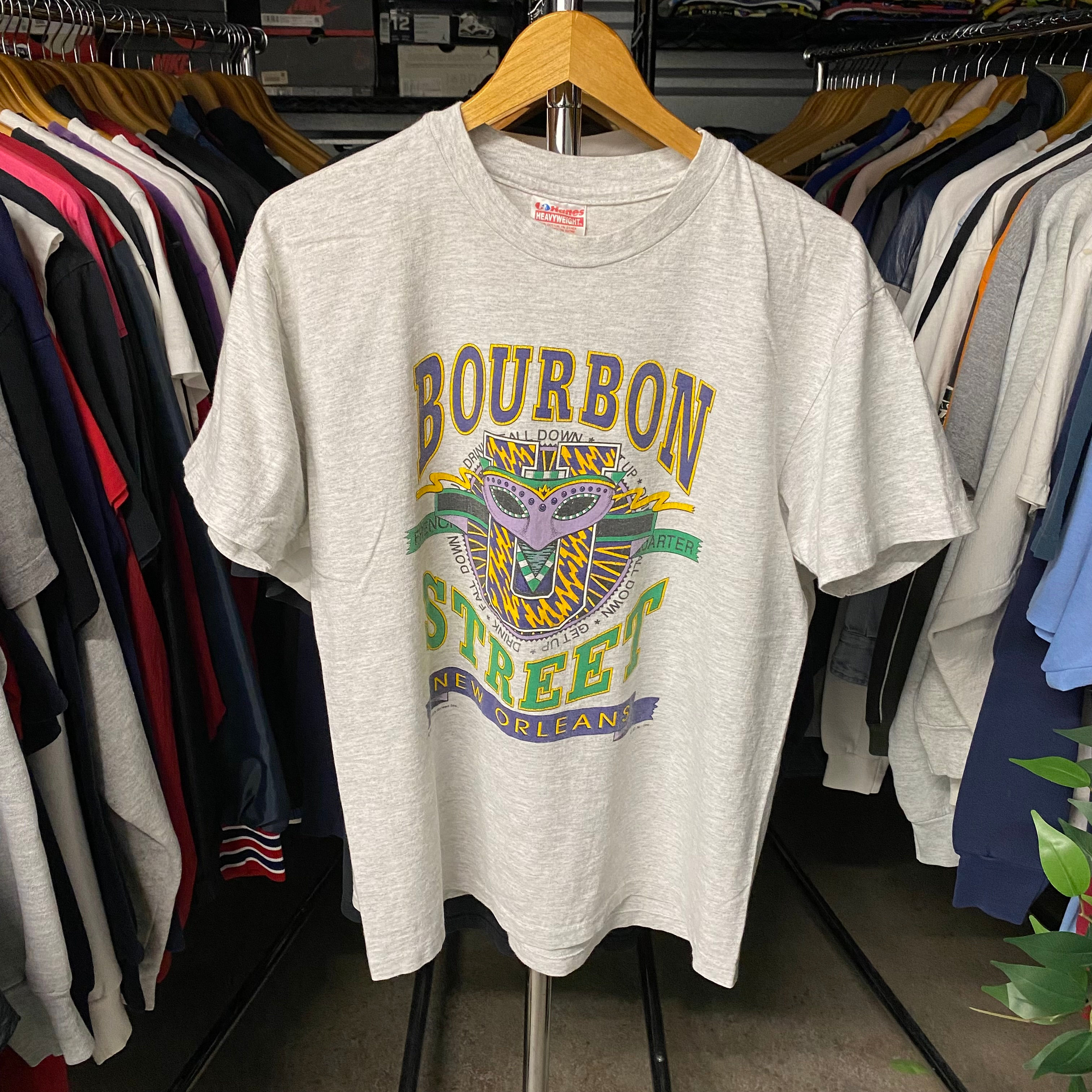 VINTAGE 1990 BOURBON STREET NEW ORLEANS TEE