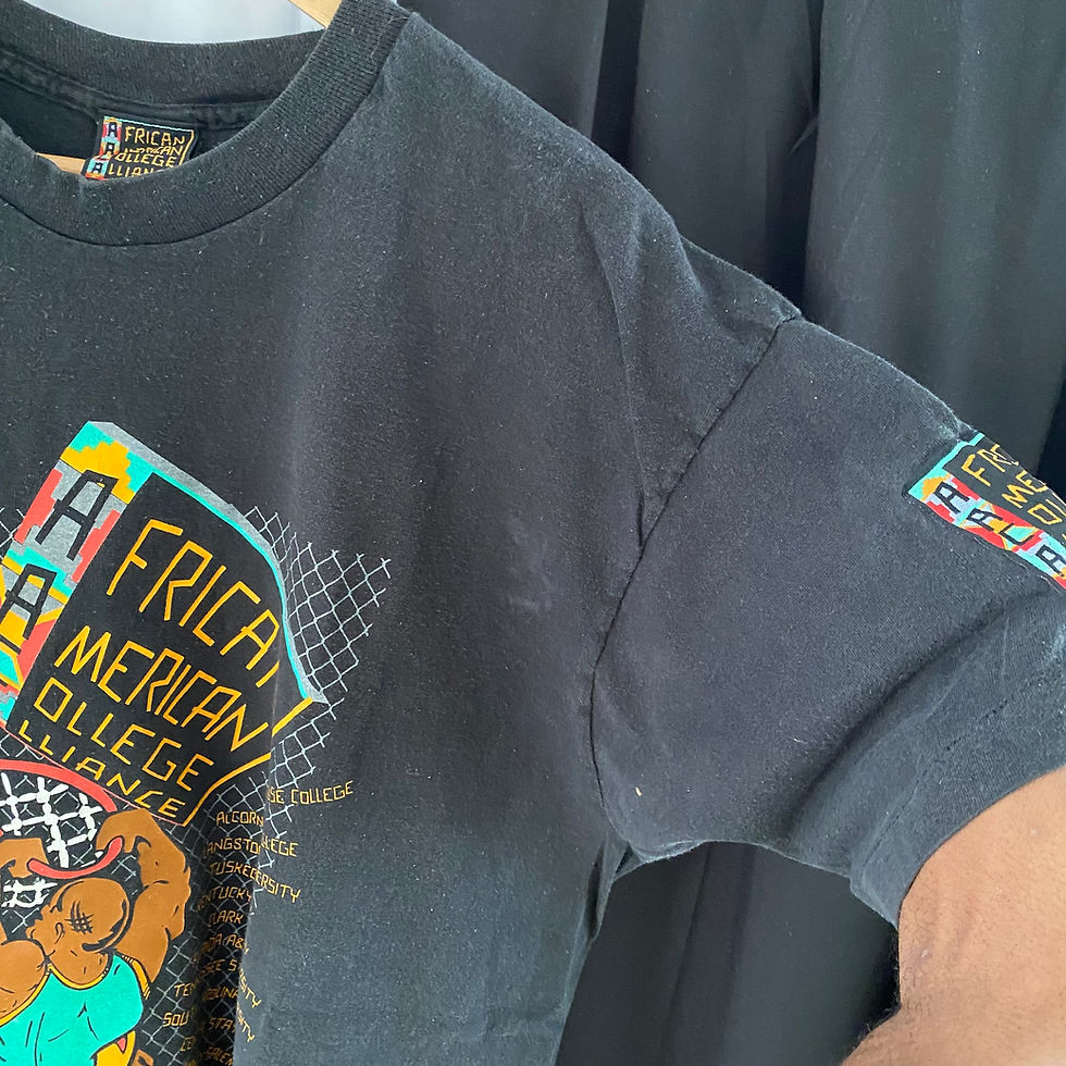 Thumbnail: VINTAGE AFRICAN AMERICAN COLLEGE ALLIANCE HBCU BASKETBALL TEE