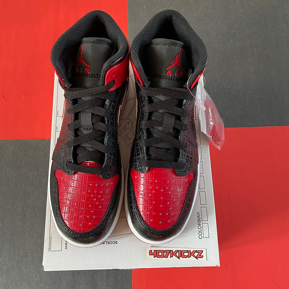 Thumbnail: AIR JORDAN 1 MID SS ‘BLACK + RED = BRED’ (2022)