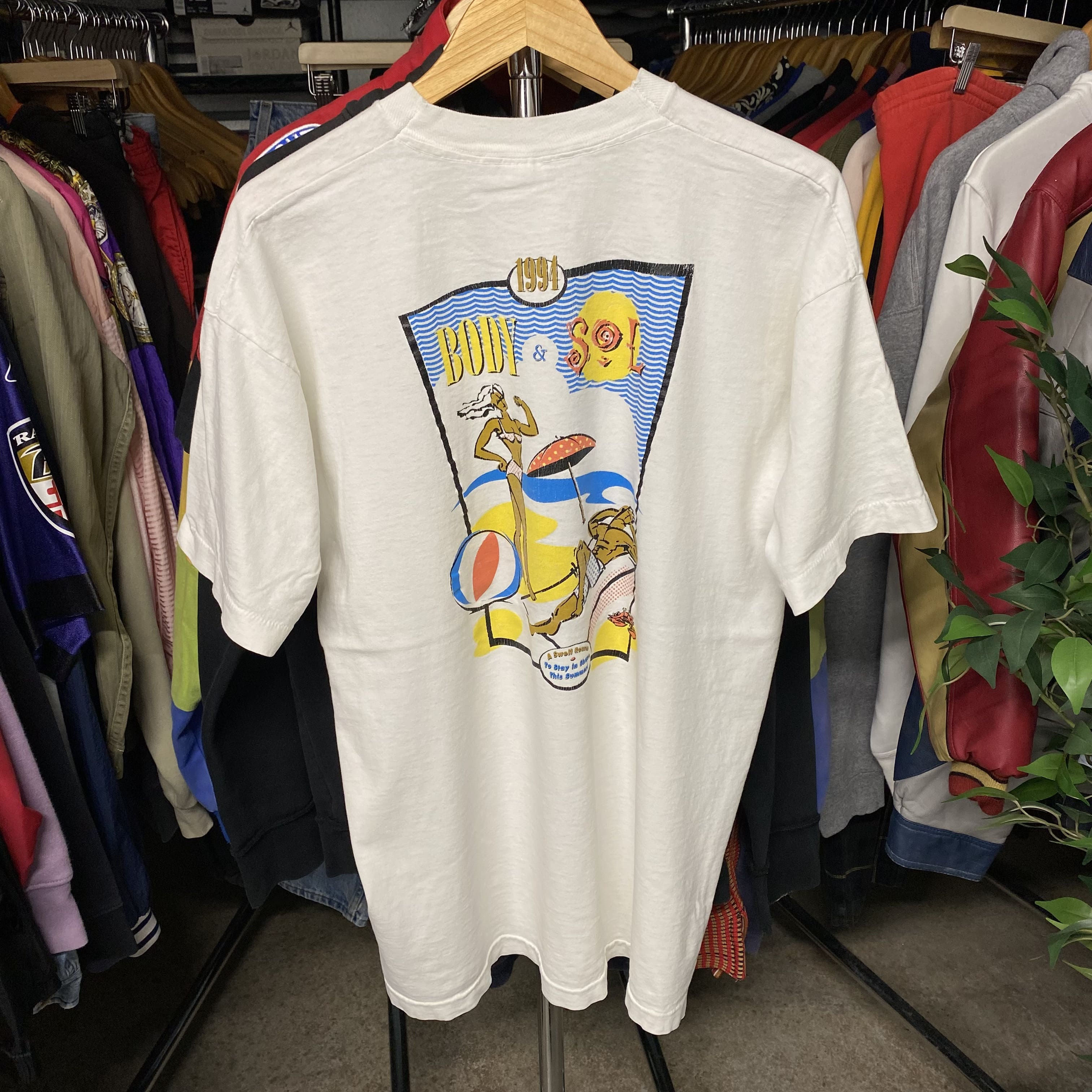 VINTAGE 1994 BODY & SOL IMPERIAL ATHLETIC CLUB TEE