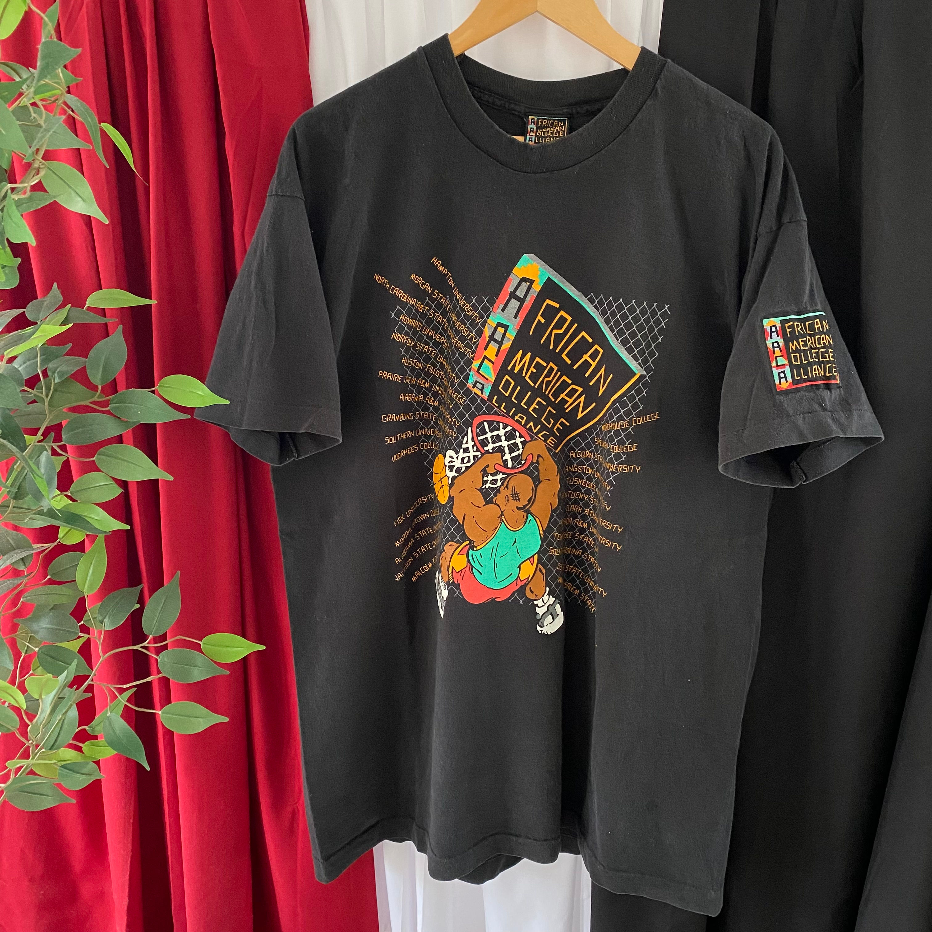 VINTAGE AFRICAN AMERICAN COLLEGE ALLIANCE HBCU BASKETBALL TEE