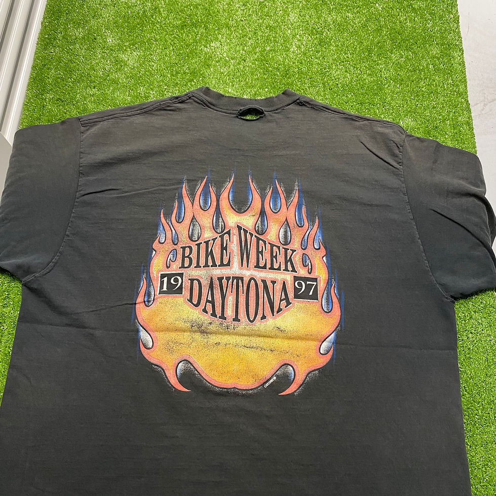 Thumbnail: VINTAGE 1997 BIKE WEEK SALOON FLAME TEE