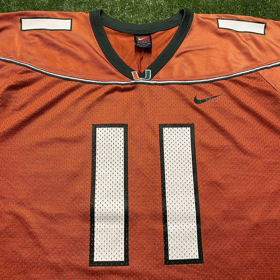 Thumbnail: VINTAGE NIKE MIAMI HURRICANES FOOTBALL JERSEY