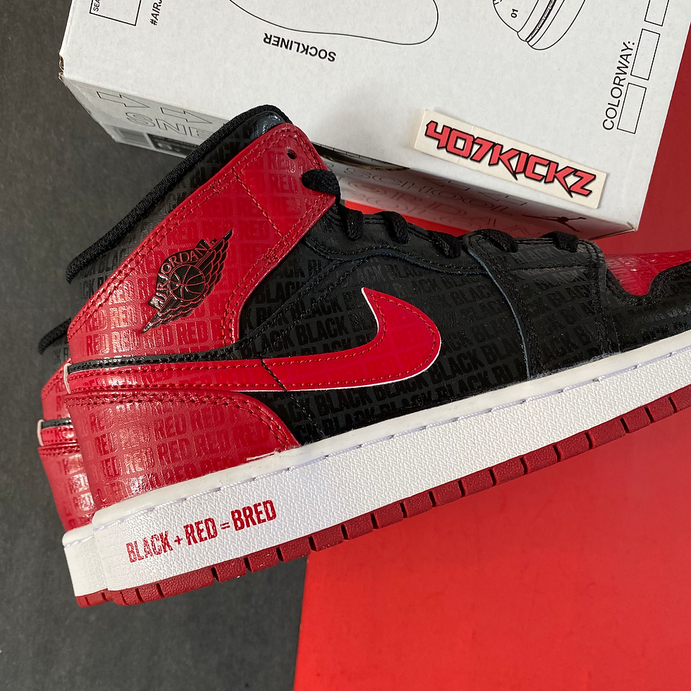Thumbnail: AIR JORDAN 1 MID SS ‘BLACK + RED = BRED’ (2022)