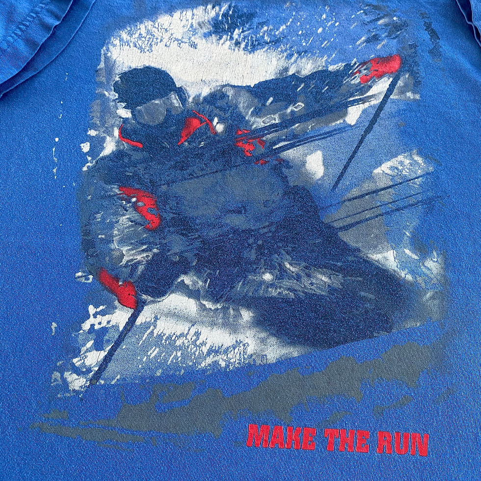 Thumbnail: VINTAGE MAKE THE RUN SNOWBOARDING POCKET TEE