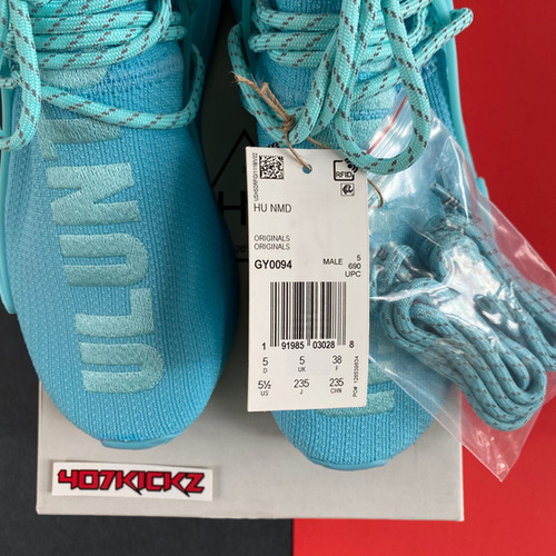 adidas gazelle silver green womens Adidas x Pharrell Williams Men's HU NMD Clear Aqua / Light Aqua / Black Low  Top Sneakers