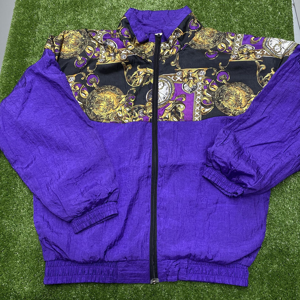 Thumbnail: WOMEN'S VINTAGE CLOCKS PAISLEY WINDBREAKER