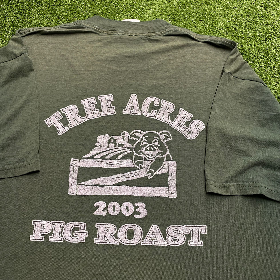 Thumbnail: VINTAGE 2003 TREE ACRES PIG ROAST TEE
