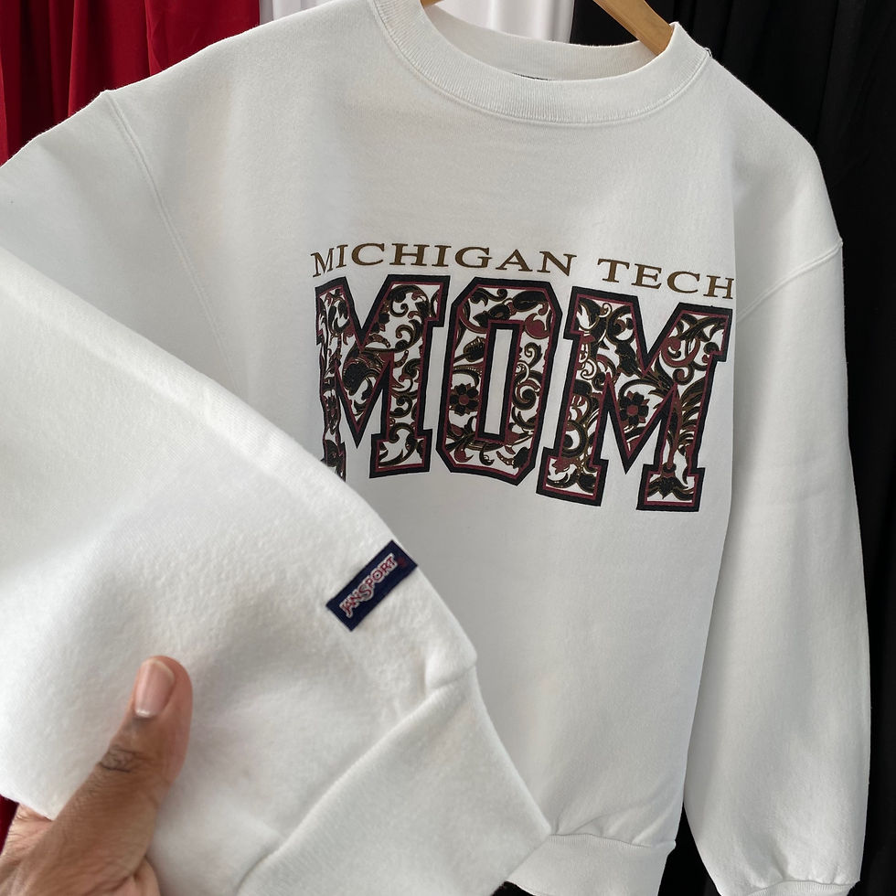 Thumbnail: VINTAGE MICHIGAN TECH UNIVERSITY MOM CREWNECK