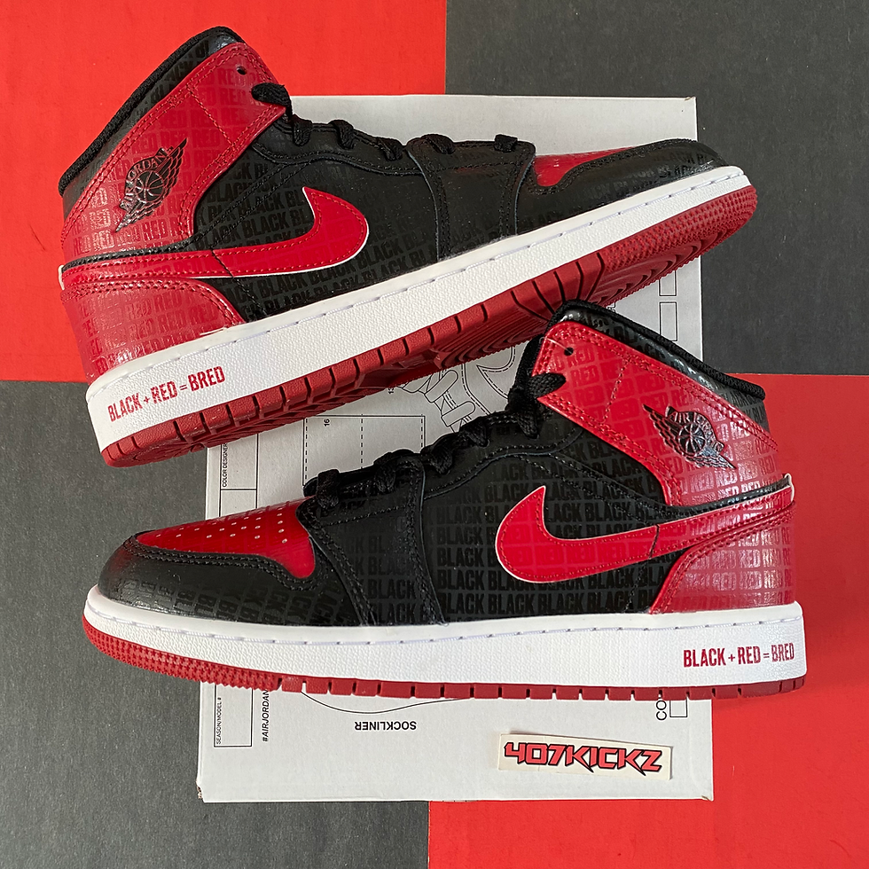 Thumbnail: AIR JORDAN 1 MID SS ‘BLACK + RED = BRED’ (2022)