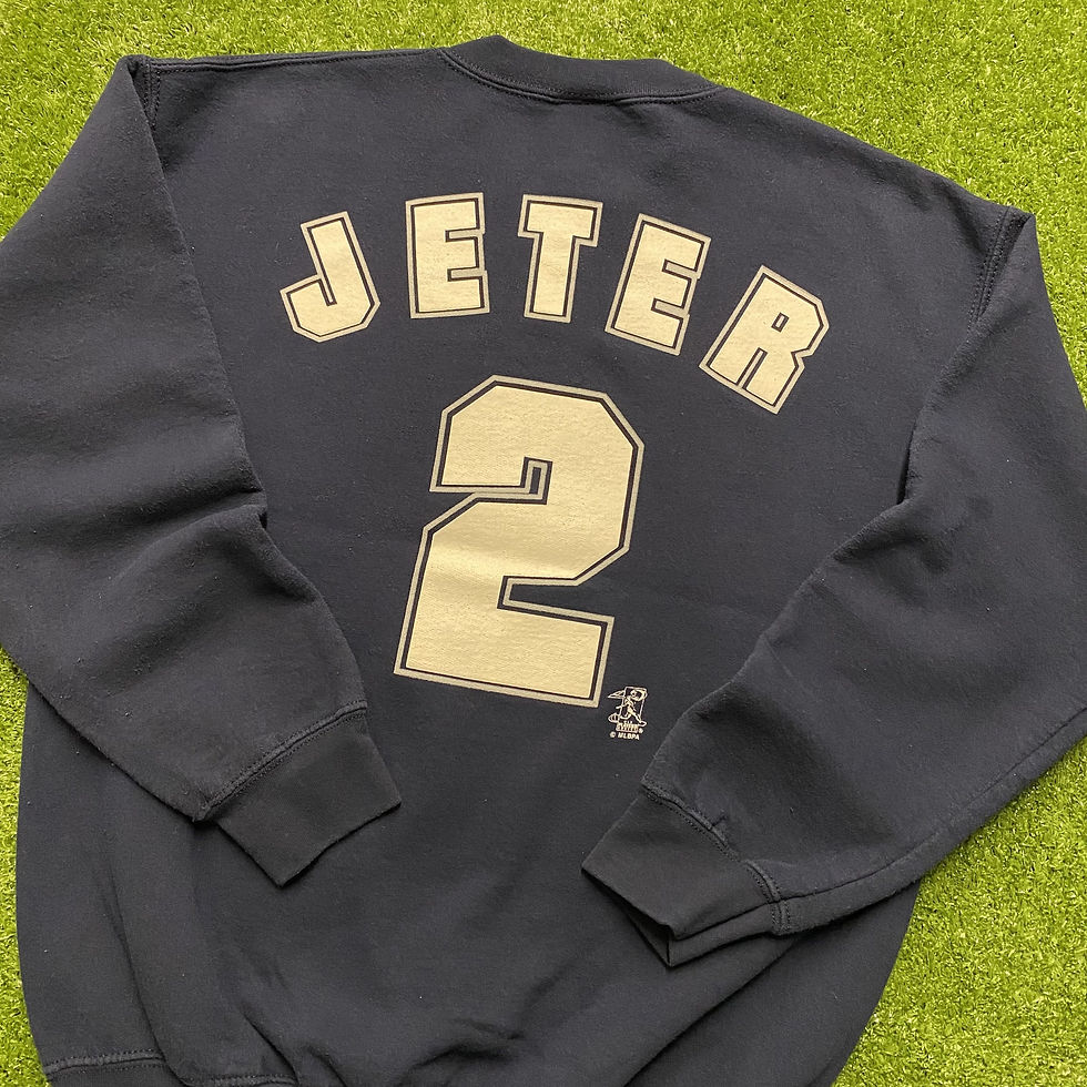 Thumbnail: VINTAGE 2004 NEW YORK YANKEES DEREK JETER CREWNECK