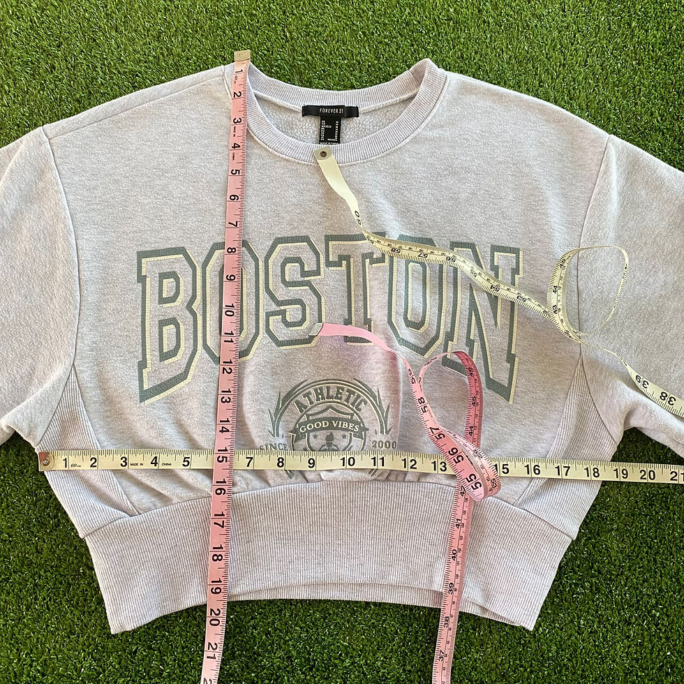 Thumbnail: BOSTON ATHLETIC CROP TOP CREWNECK
