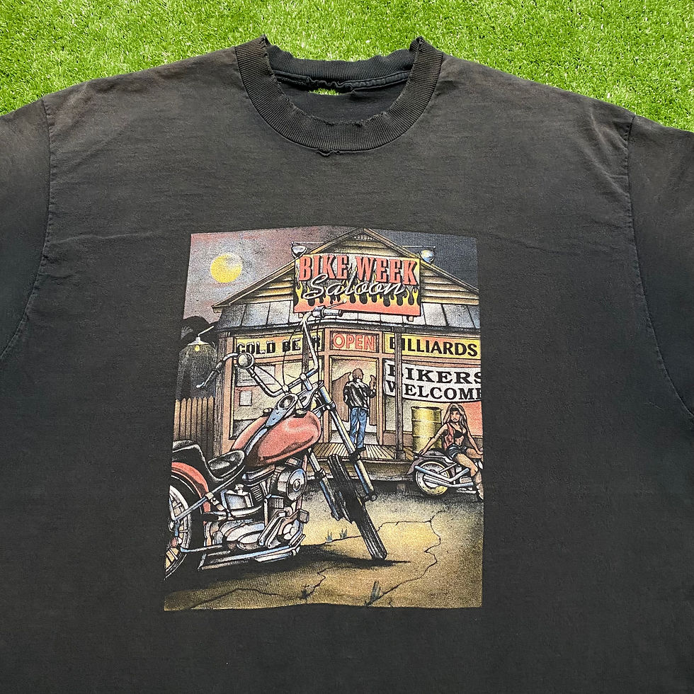 Thumbnail: VINTAGE 1997 BIKE WEEK SALOON FLAME TEE