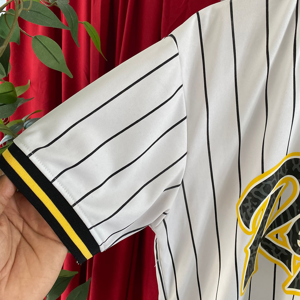 Thumbnail: YOUNG & RECKLESS STRIPED BASEBALL JERSEY SHIRT