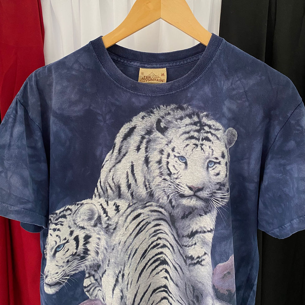 Thumbnail: VINTAGE THE MOUNTAIN WHITE TIGER TIE-DYE ANIMAL TEE
