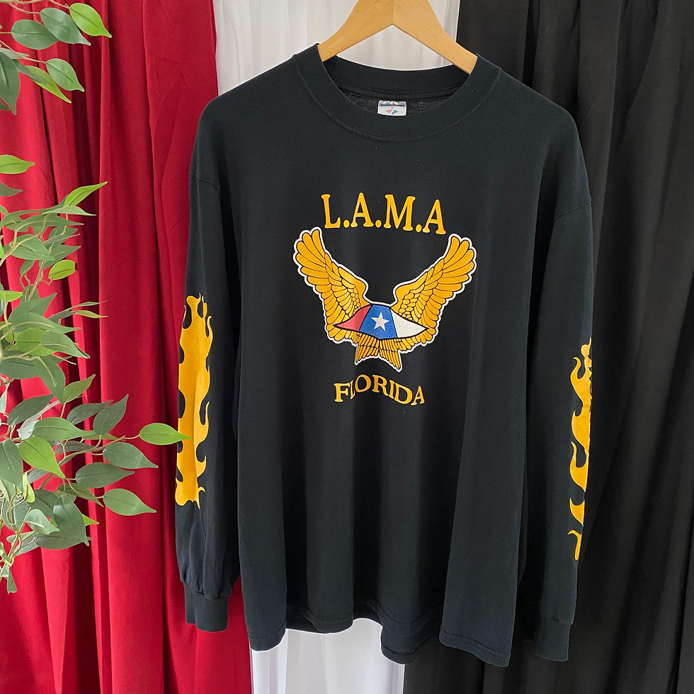 LATIN AMERICA MOTORCYCLE ASSOCIATION FLORIDA FLAMES LONG SLEEVE TEE
