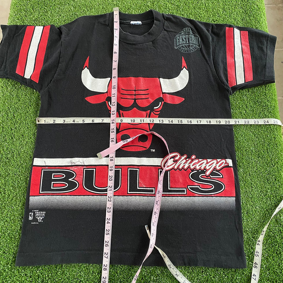 Thumbnail: VINTAGE SALEM SPORTSWEAR CHICAGO BULLS ALL OVER PRINT TEE