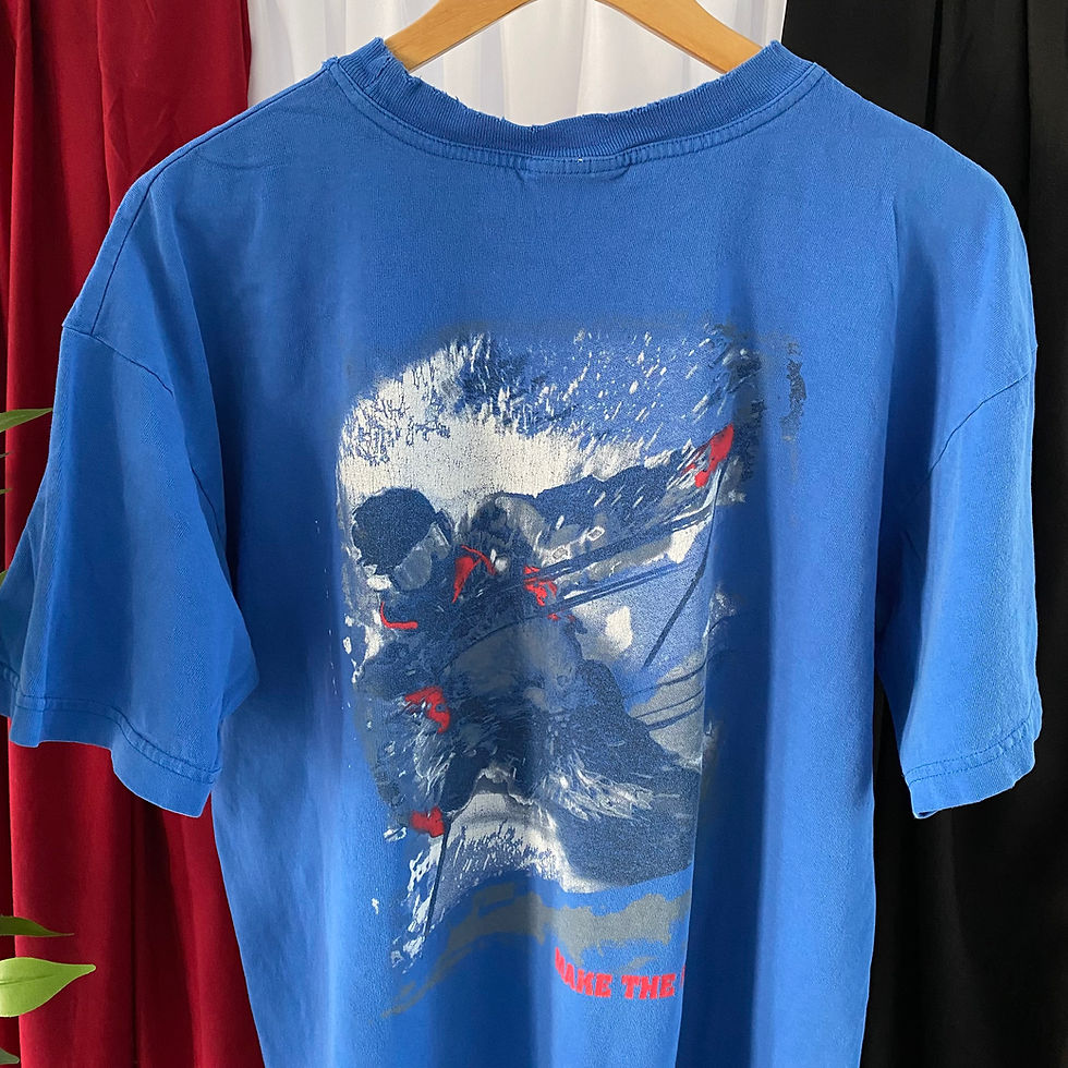 Thumbnail: VINTAGE MAKE THE RUN SNOWBOARDING POCKET TEE