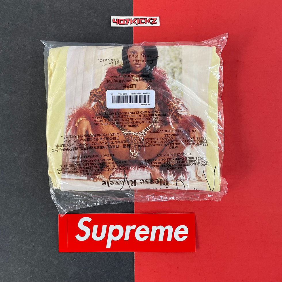 Thumbnail: SUPREME SS22 LIL KIM TEE PALE YELLOW