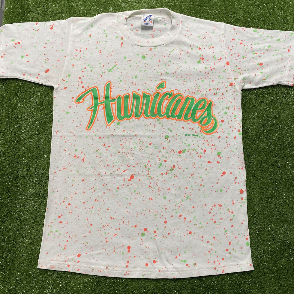 Thumbnail: VINTAGE 1991 MIAMI HURRICANES PAINT SPLATTER TEE