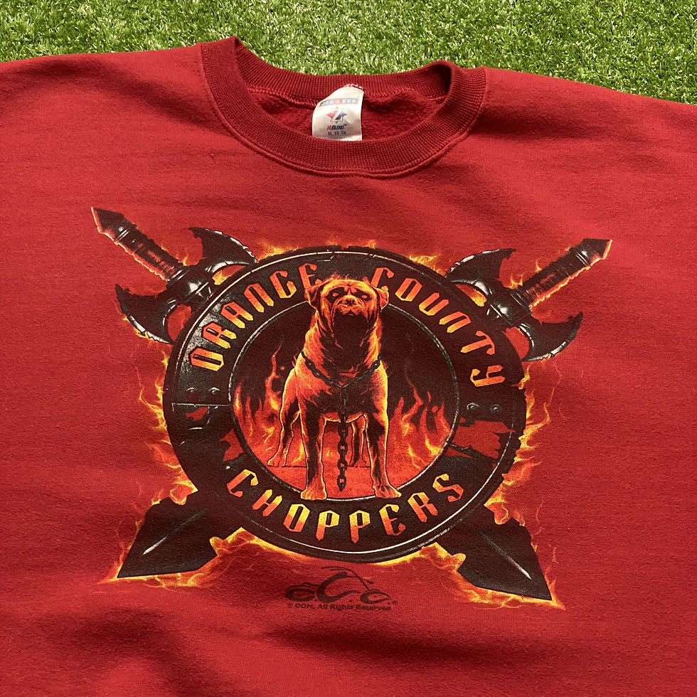 Thumbnail: VINTAGE ORANGE COUNTY CHOPPERS PITBULL CREWNECK