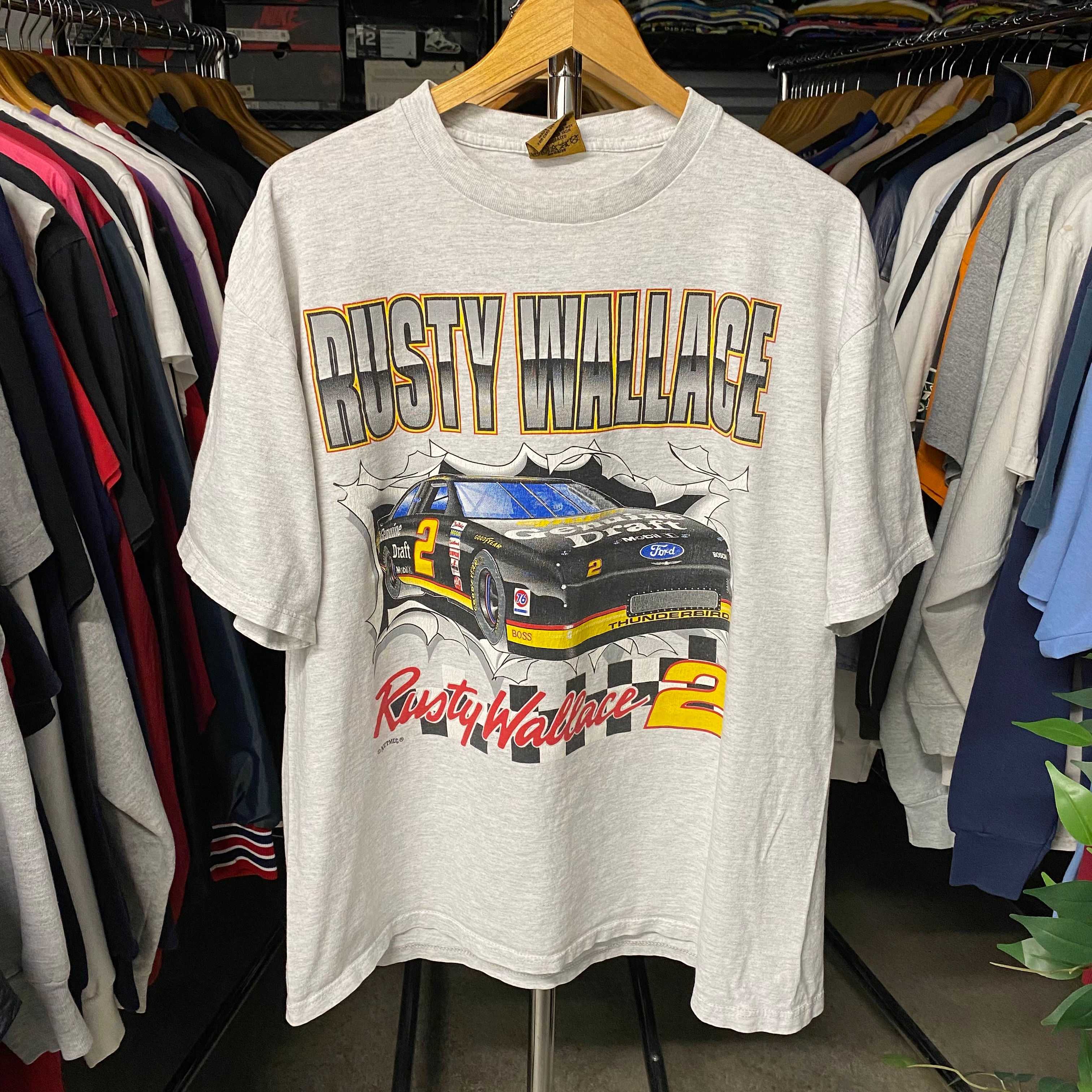 VINTAGE NUTMEG RUSTY WALLACE RACING TEE