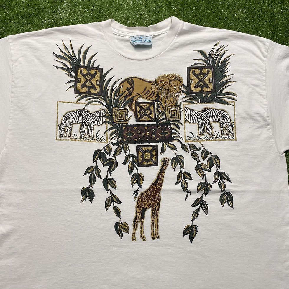 Thumbnail: VINTAGE VILLAGE FAIR SAFARI ANIMAL TEE
