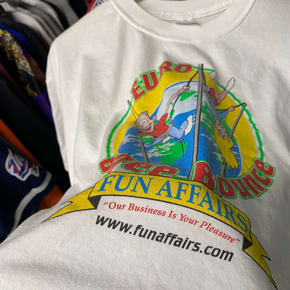 Thumbnail: VINTAGE EURO BUNGEE BOUNCE TRAMPOLINE TEE