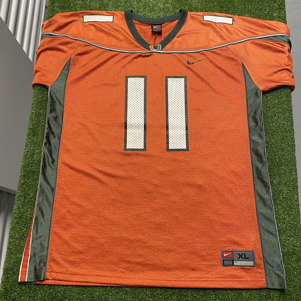 Thumbnail: VINTAGE NIKE MIAMI HURRICANES FOOTBALL JERSEY
