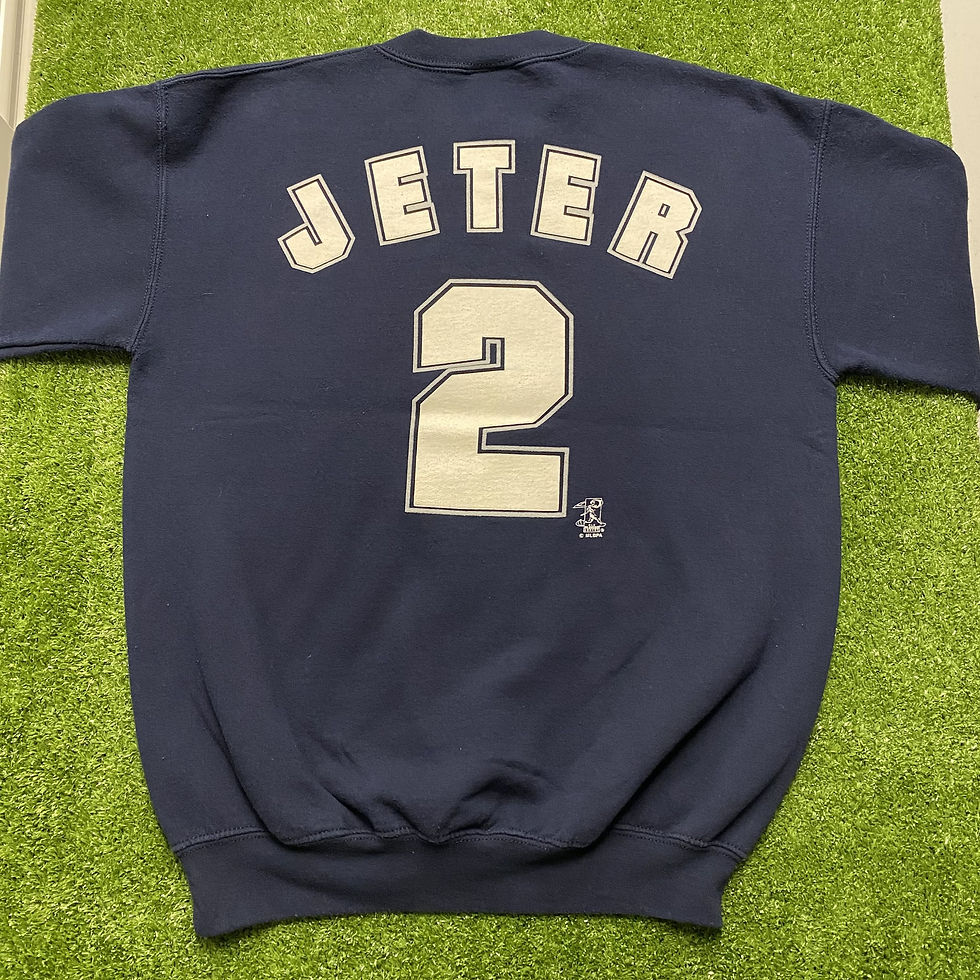 Thumbnail: VINTAGE 2004 NEW YORK YANKEES DEREK JETER CREWNECK