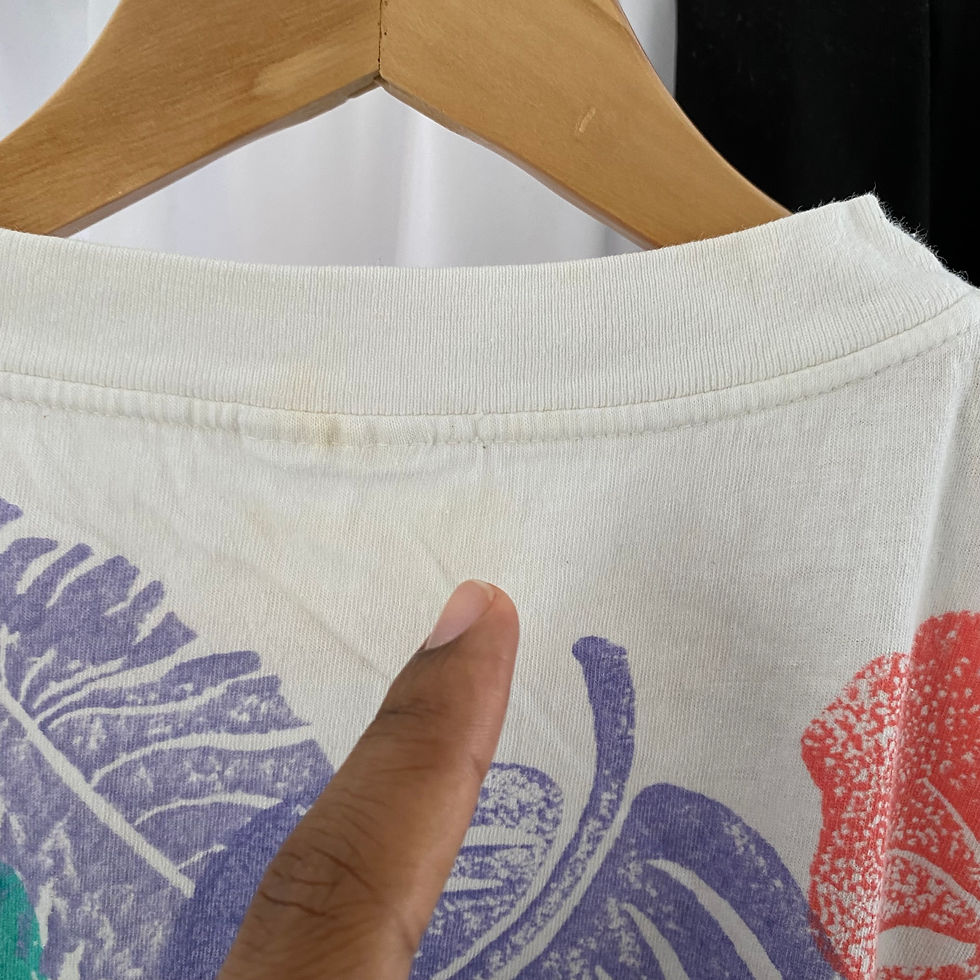 Thumbnail: VINTAGE TROPICAL LEAVES ALL OVER PRINT TEE
