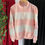Thumbnail: VINTAGE STRIPED FLEECE PULLOVER PINK