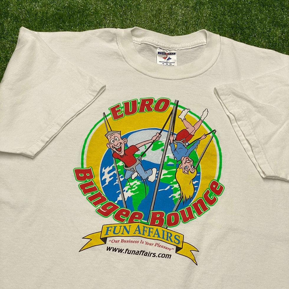 Thumbnail: VINTAGE EURO BUNGEE BOUNCE TRAMPOLINE TEE