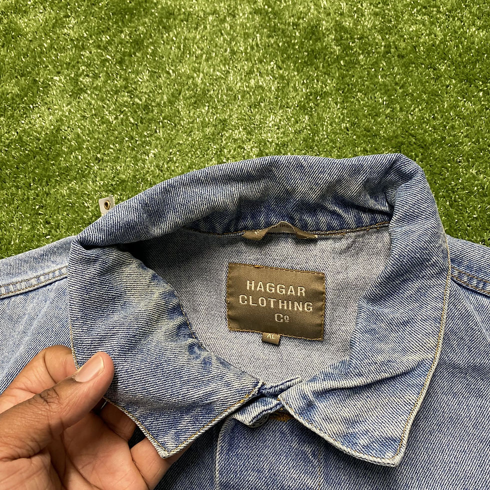 Thumbnail: HAGGAR CLOTHING CO. DENIM BUTTON UP JACKET