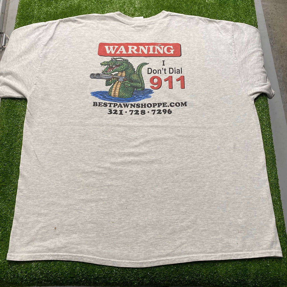 Thumbnail: WARNING I DON’T DIAL 911 GUN TEE