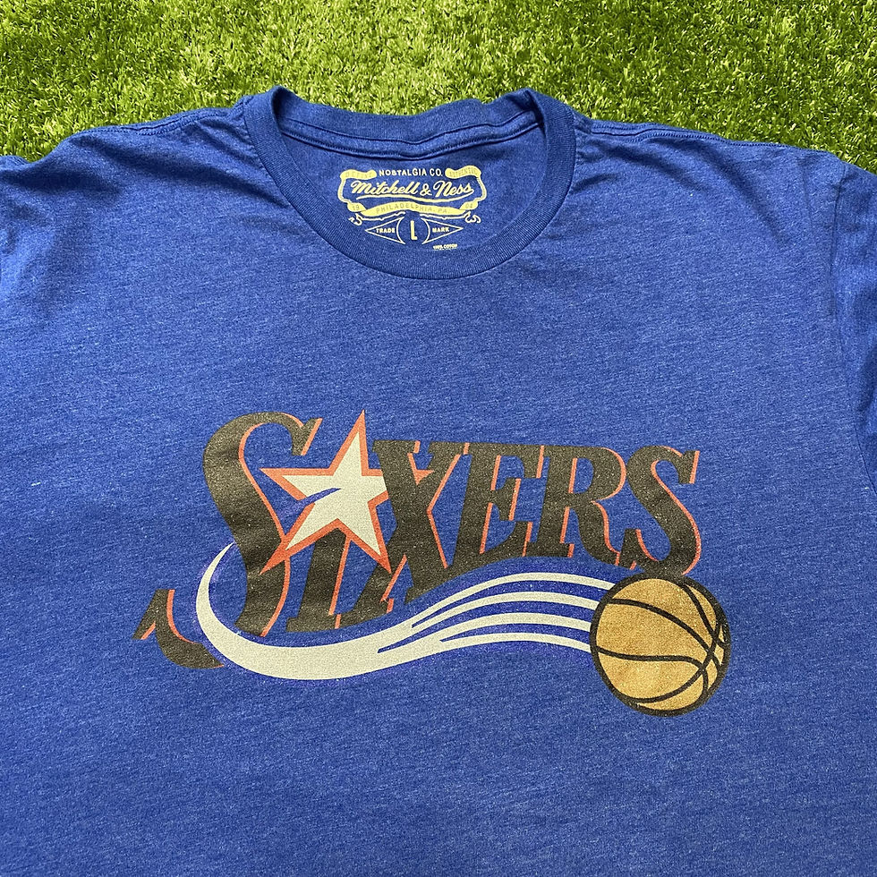 Thumbnail: MITCHELL & NESS NBA HARDWOOD CLASSICS PHILADELPHIA 76ers TEE