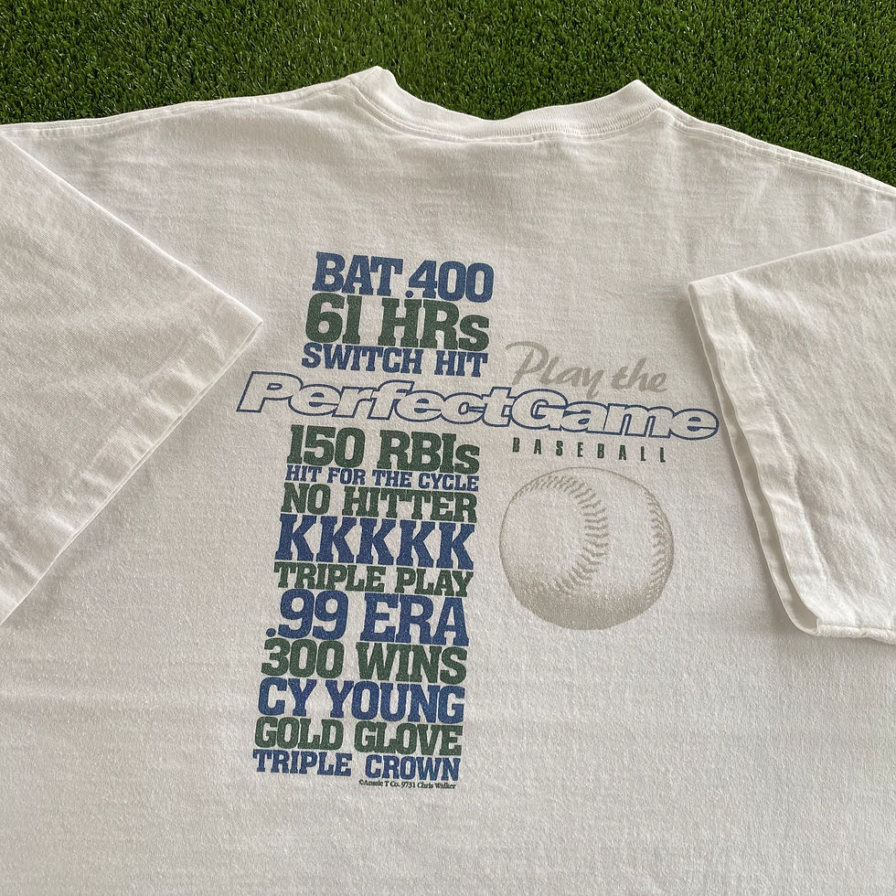 Thumbnail: VINTAGE AUSSIE PLAY THE PERFECT GAME BASEBALL TEE