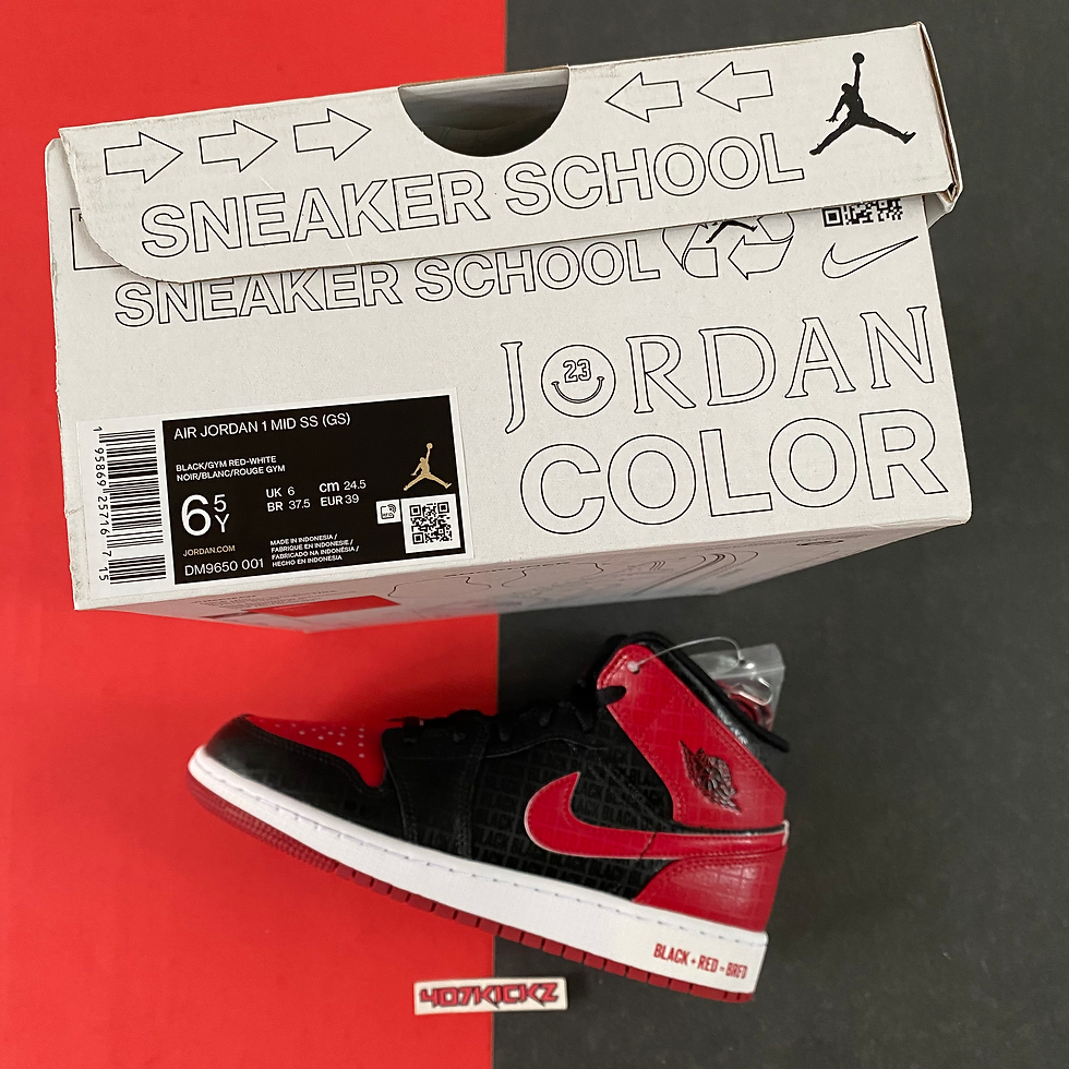 Thumbnail: AIR JORDAN 1 MID SS ‘BLACK + RED = BRED’ (2022)