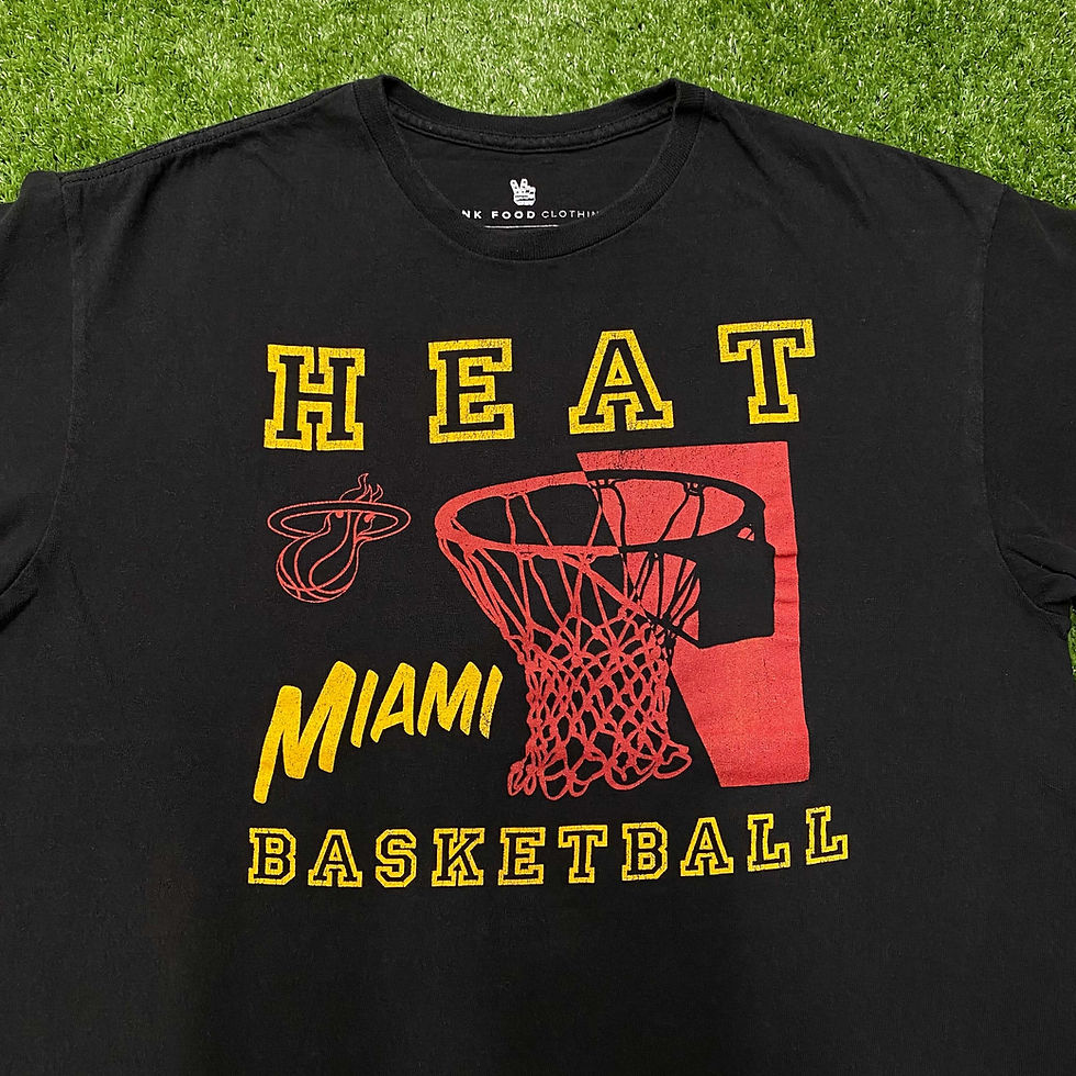 Thumbnail: JUNK FOOD MIAMI HEAT BASKETBALL TEE