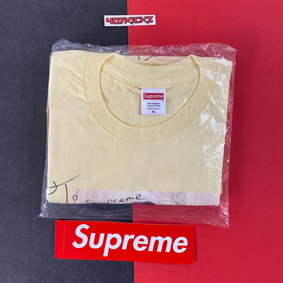 Thumbnail: SUPREME SS22 LIL KIM TEE PALE YELLOW