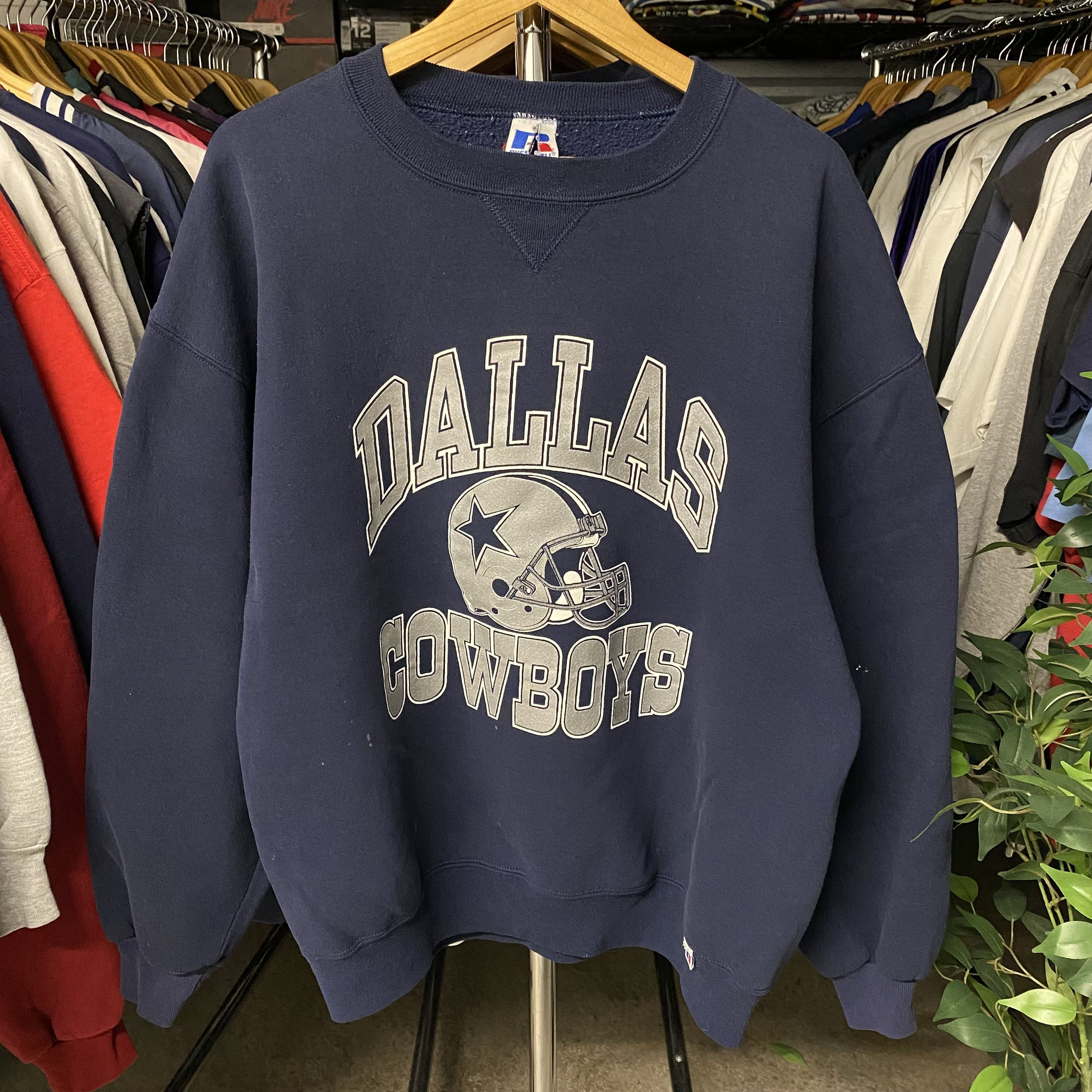 VINTAGE RUSSELL ATHLETIC DALLAS COWBOYS CREWNECK NAVY