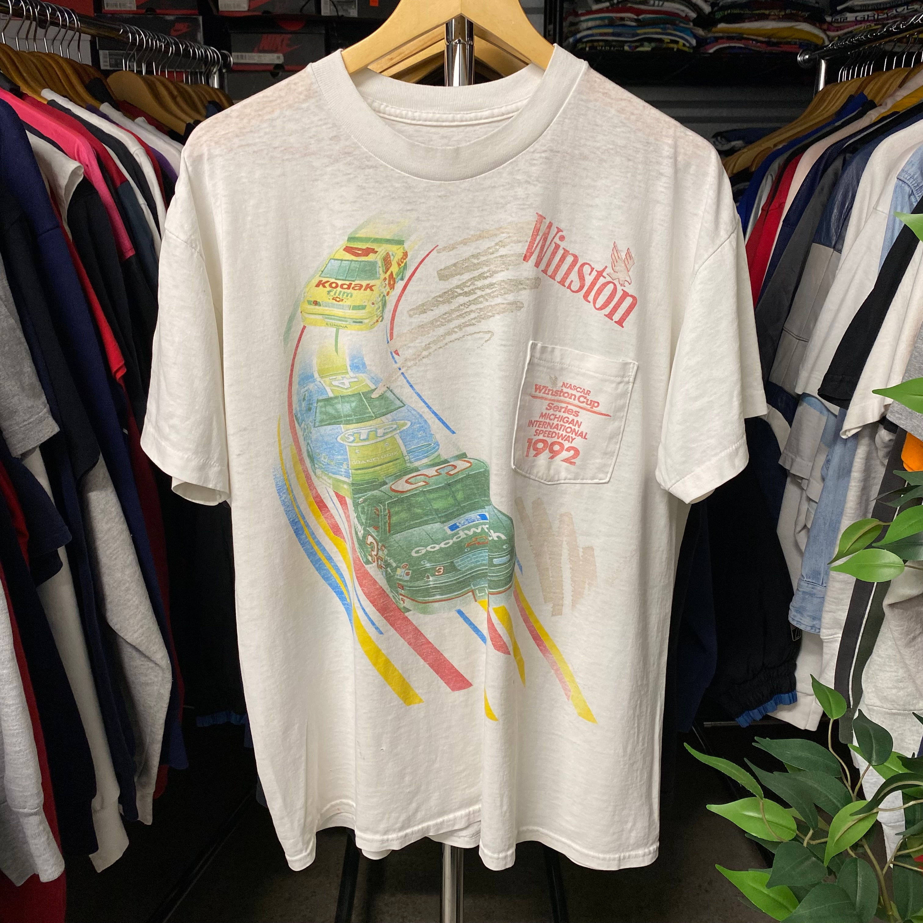 VINTAGE 1992 NASCAR WINSTON CUP SERIES POCKET TEE
