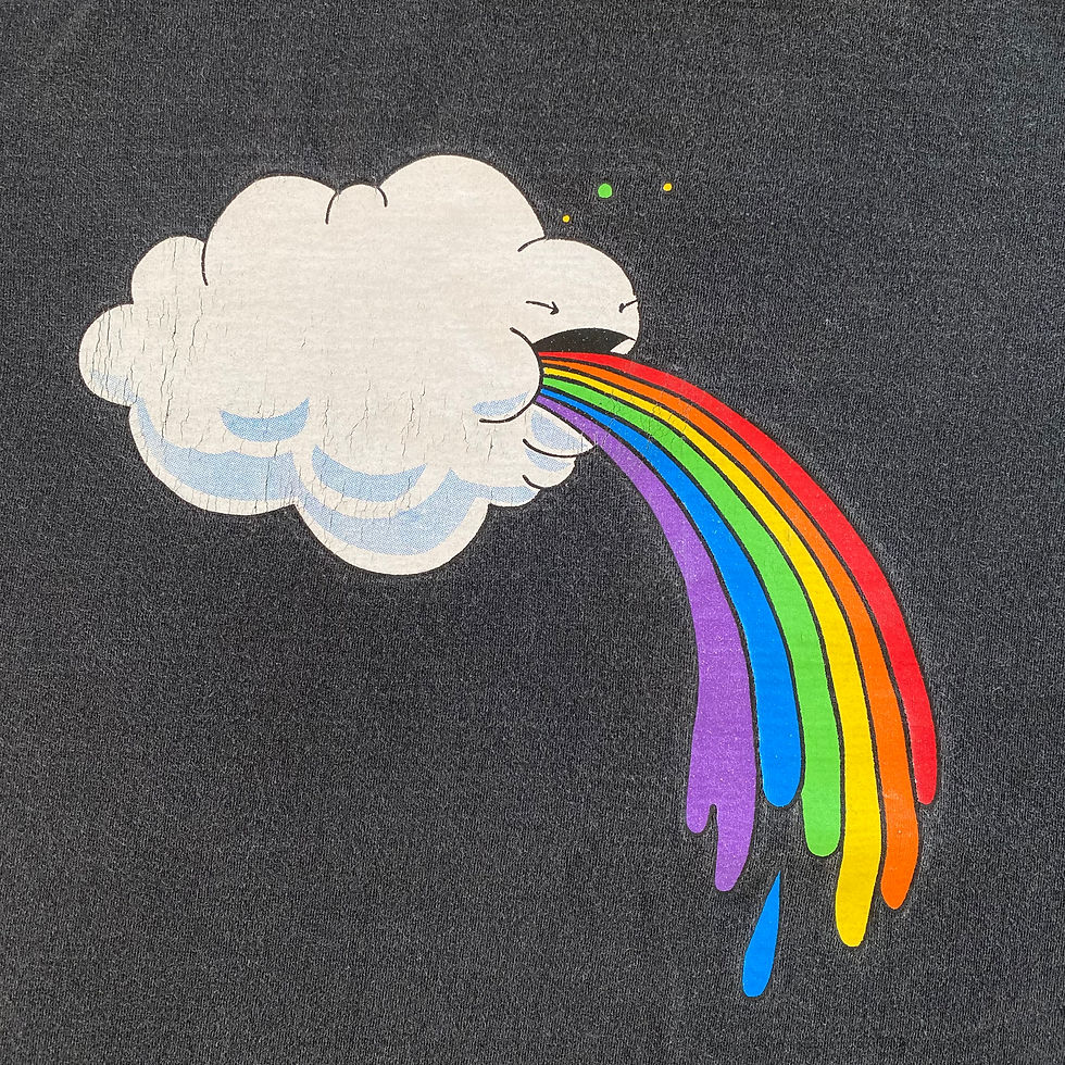 Thumbnail: FROZEN MUNKY CLOUD RAINBOW VOMIT TEE