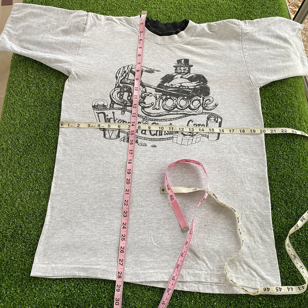 Thumbnail: VINTAGE SCROOGE DICKENS OF A CHRISTMAS CAROL LAYERED TEE