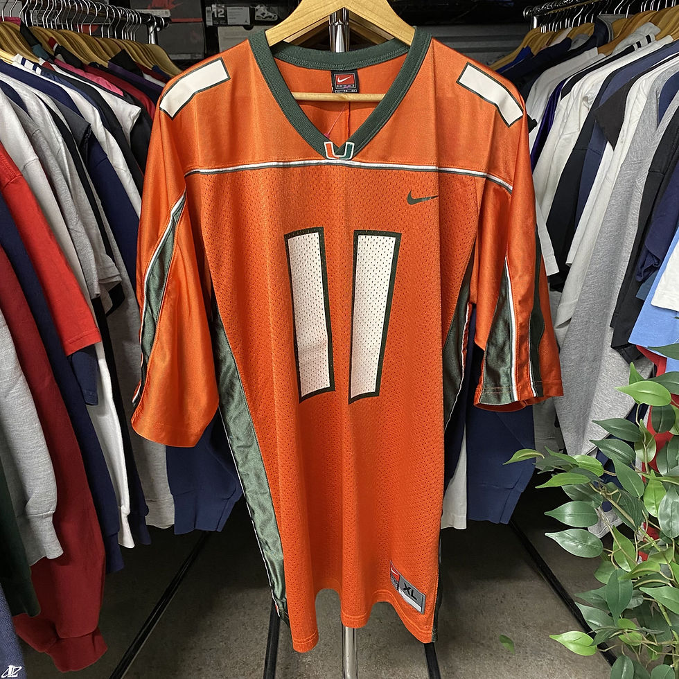 Thumbnail: VINTAGE NIKE MIAMI HURRICANES FOOTBALL JERSEY