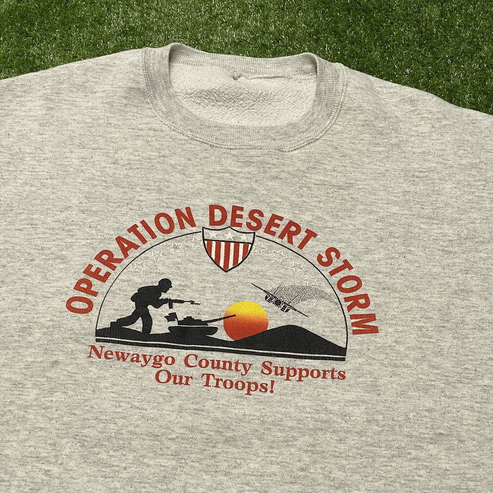 Thumbnail: VINTAGE OPERATION DESERT STORM NEWAYGO COUNTY CREWNECK